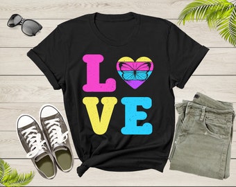 Butterfly Lovers Botanical Gift for Women Girl Mom Sister T-Shirt Vintage Butterfly Shirt Butterfly Lover Cute Butterfly Insect Gift