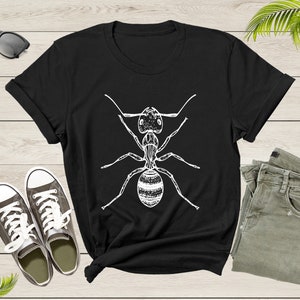 Cute Fire Ant Gift Shirt For Mens Womens Kids Red Ant Lover Tshirt Cool Ant Bug Termite Silhouette Graphic Design Print Boys Girls T-shirt