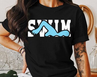 Swimmer Swimming Swim Team Coach Gift for Men Women Kids T-Shirt Swimmer Holiday Birthday Game Day Swim Presents Tshirt