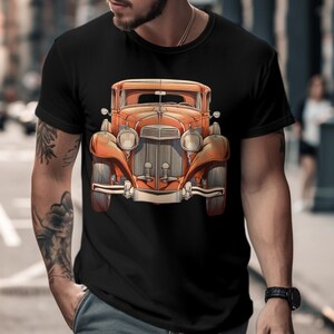 Vintage Retro Old Classic Car Automobile Gift Men Women Kids T-Shirt Old Vintage Classic Car Birthday Holiday Presents Men Women Kids Tshirt