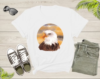 American Bald Eagle Bird Gift Women Men Kids Boys Dad Mom T-Shirt Bald Eagle Bird Animal Lover Gift T Shirt for Girls Teens Tshirt