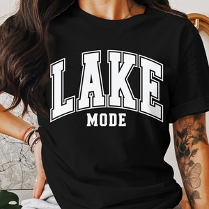 Lake Mode Summer Vacation Boating Camping Gift Men Women T-Shirt Lake Life Adventure Trip Birthday Holiday Present Tshirt