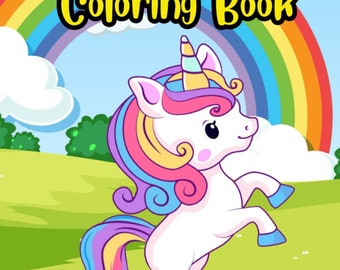 Unicorn Birthday Gift Activity Coloring Book Cute Animal Unicorn Horse Coloring Book Unicorn Coloring Books For Girls Boys Kids Adult Gift