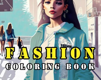 Adult Coloring Book For Women Ladies Fashion Model Aesthetic Coloring Book Girl Adult Coloring Workbook Cute Easy Aesthetic Activity Book