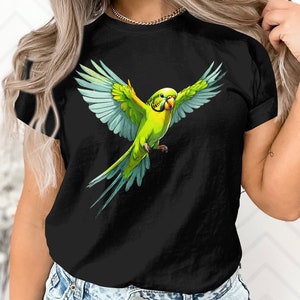 Parakeet Budgie Mom Dad Bird Lover Budgerigar Owner Gift T-Shirt Cute Parakeet Budgie Bird Birthday Holiday Present Men Women Kids Tshirt