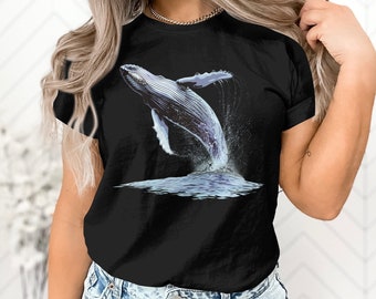 Ocean Orca Humpback Gray Blue Whale Marine Biologist Gift T-Shirt Cute Whale Ocean Animal Birthday Holiday Present Tshirt