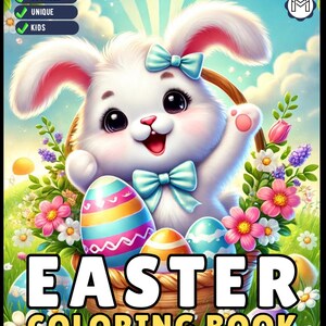 Easter Eggs and Bunny Coloring Book 50 Pages Easter Coloring Book Gift for Kids Boys Girls Teens Youth Bold and Easy Easter Coloring Sheets