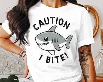 Funny Swimming Shark Aesthetic Fish Gift for Men Women Kids T-Shirt Shark Fish Boys Girls Birthday Holiday Presents Tshirt