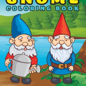 50 Pages Gnome Coloring Books For Adults Relaxation Fairy Gnome Coloring Book Cute Garden Gnome Spring Gnome Gift Ideas Gnome Gifts Book