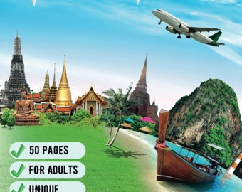 Famous Places Coloring Book For Adults Travel Coloring Book Gift Landscape Coloring Book For Adults Places Coloring Book Relaxation Gift