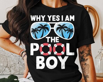 Pool Boy Swimmer Swimming Swim Team Gift Men Women Kids T-Shirt Funny Pool Swim Birthday Holiday Swimmer Prese Tshirt