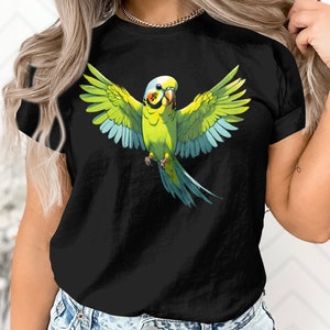 Parakeet Budgie Mom Dad Bird Lover Budgerigar Owner Gift T-Shirt Cute Parakeet Budgie Bird Birthday Holiday Present Men Women Kids Tshirt