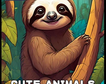50 Pages Cute Bold and Easy Zoo Animal Coloring Book Gift for Adults Kids Men Women Boys Girls Teens Youth Fun Wild Animal Coloring Sheets