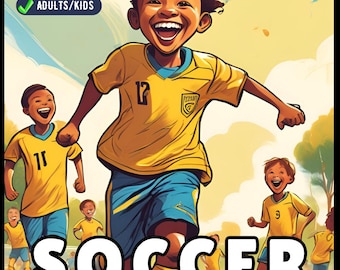 Soccer Football Player Coloring Book Holiday Birthday Gift for Adults Kids Men Boys Teens Youth 50 Pages Soccer Fan Coloring Activity Sheets