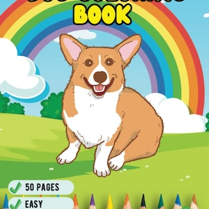 Dog Puppy Coloring Book Coloring Pages For Kids Adults Girls Boys Teens Dogs Puppy Animal Coloring Pages Kids Easy Simple Activity Coloring