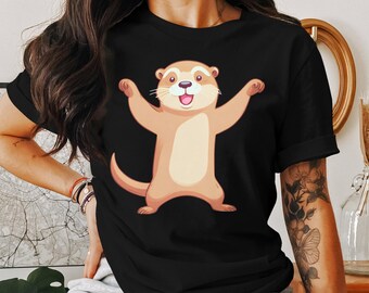 Funny Sea River Otter Animal Nature Lover Gift for Men Women T-Shirt Cute Otter Birthday Holiday Present Boys Girls Men Women Kids Tshirt