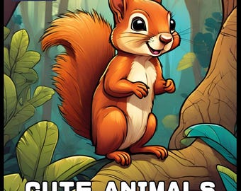 50 Pages Bold and Easy Cute Zoo Animal Coloring Book Gift for Adults Kids Men Women Boys Girls Teens Youth Fun Wild Animal Coloring Sheets