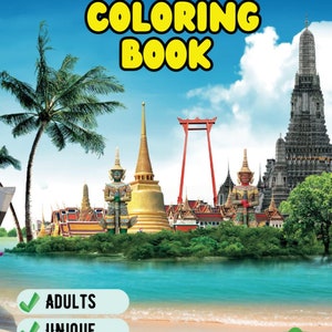 Travel Coloring Book For Adults Coloring Pages Travel Coloring Book For Women Men Coloring Books For Adults Relaxation Gift Coloring Books