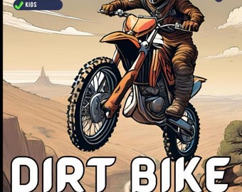 50 Pages Dirt Bike Motorcycle Coloring Book Gift for Adults Men Women Kids Motorbike Coloring Sheets Boys Girls Teens Biker Activity Book