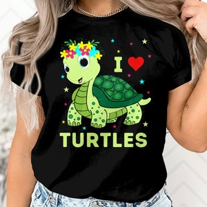 Tortoise Turtle Tshirt, Turtle Lover Gift, Tortoise T-Shirt, Turtle Shirts, Animal Lover Shirt, Animal Tee Turtle Graphic Design T Shirt