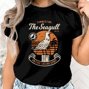 Seagull Gull Bird T-Shirt Tee, Seagull Lovers Gift, Seagull Shirt, Bird Lover Gift, Seagull Tee, Gull Shirt, Gulls T-Shirt