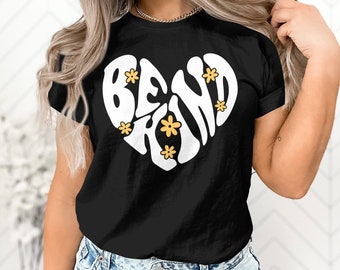Be Kind Valentine Heart Kindness Quote Gift Men Women Kids T-Shirt Be Kind Heart Inspiration Holiday Birthday Present Men Women Kids Tshirt