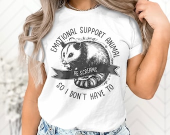Cute Opossum Emotional Wild Animal Lover Gift Men Women Kids T-Shirt Cool Opossum Possum Birthday Holiday Presents Tshirt