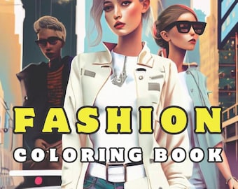 Adult Coloring Book For Women Ladies Fashion Model Aesthetic Coloring Book Girl Adult Coloring Workbook Cute Easy Aesthetic Activity Book