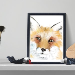 Fox digital print, Wall Art