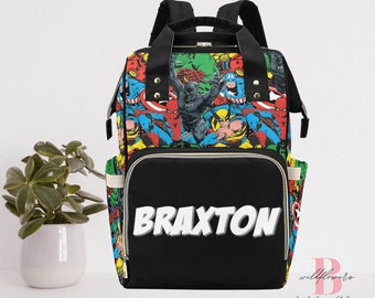 superhero diaper backpack