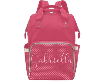 Nappy bag with name dots