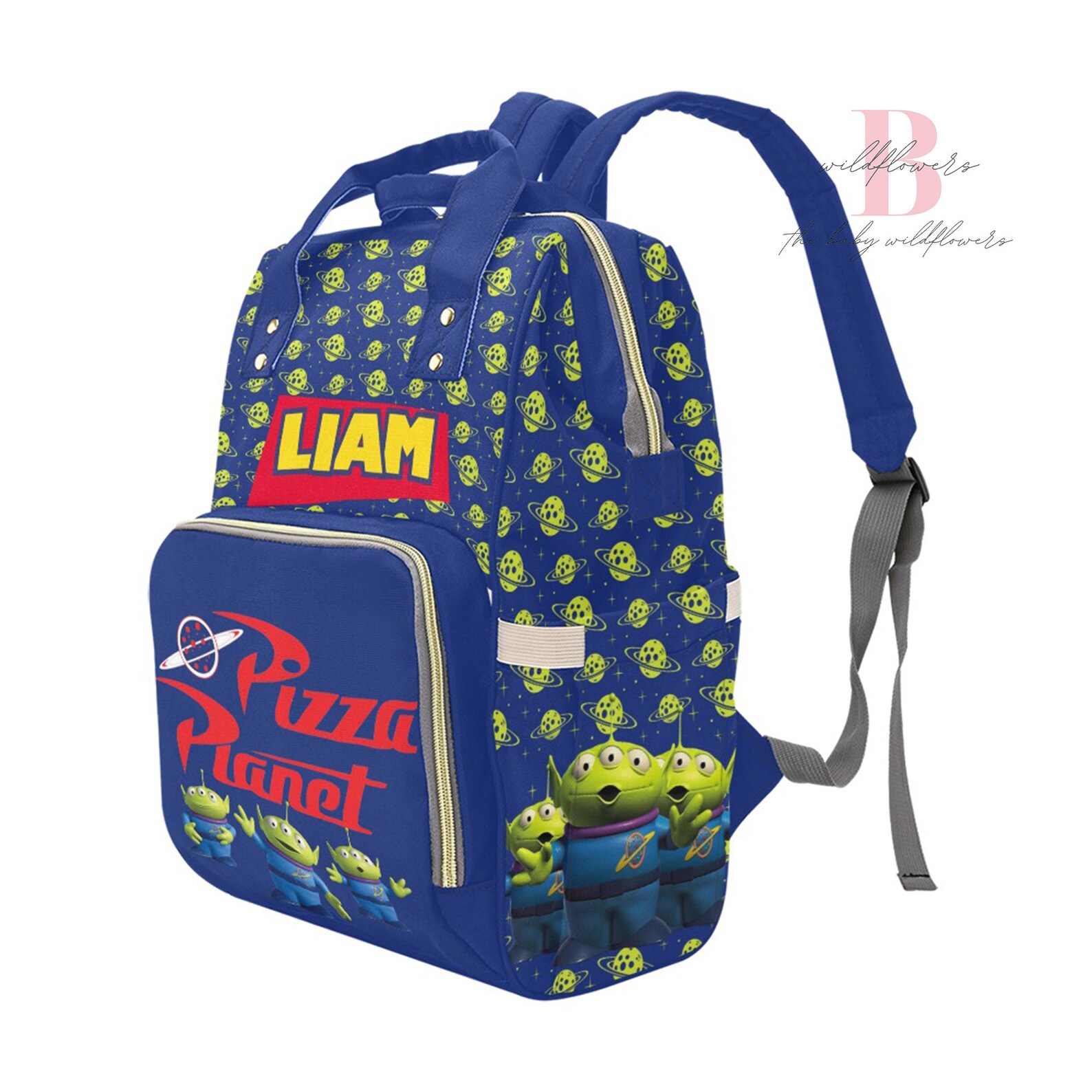 Toy Story Aliens Diaper Bag Backpack Toy Story Backpack Etsy