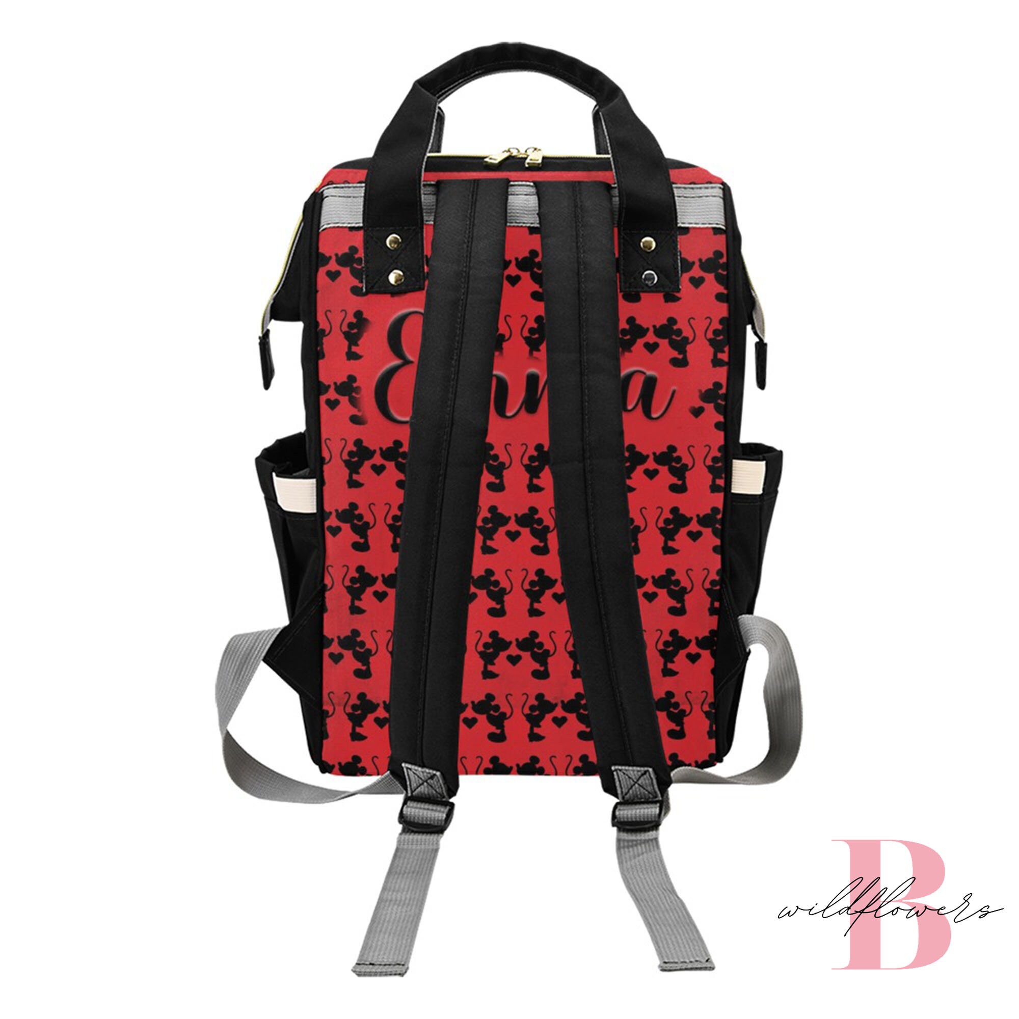 Download Minnie and Mickey Diaper Bag Backpack Baby Girl Diaper Bag | Etsy