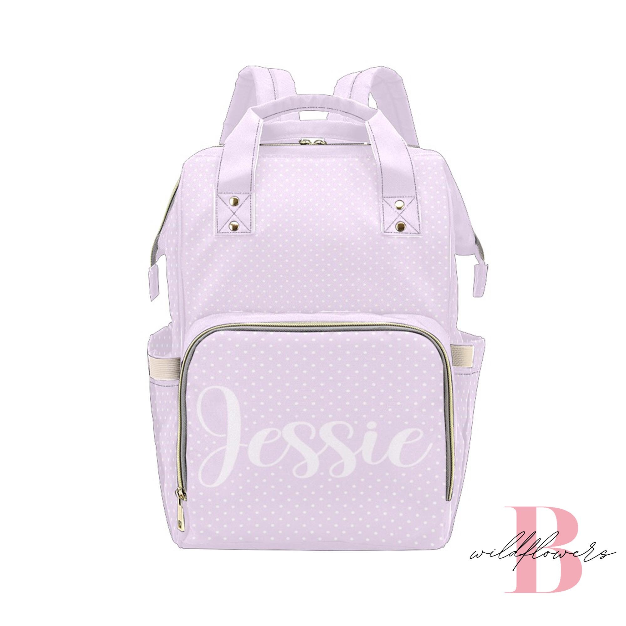 polka dot diaper bag backpack