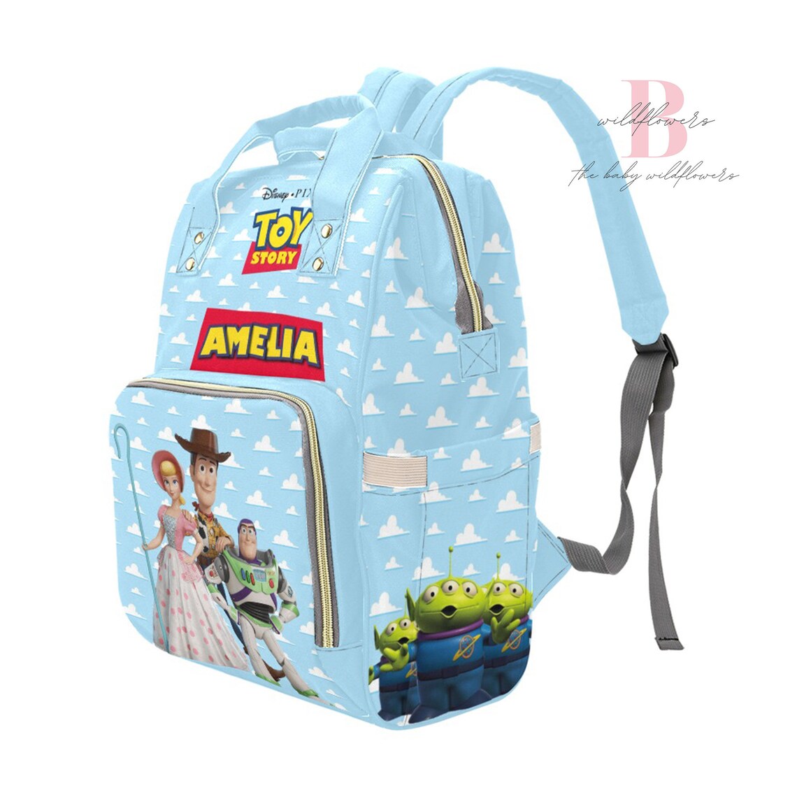 Toy Story Backpack Personalized Toy Story Diaper Bag Etsy