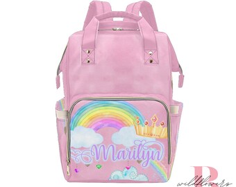 kawai baby bag rainbow baby change bag cloud bowling bag teddy bear diaper