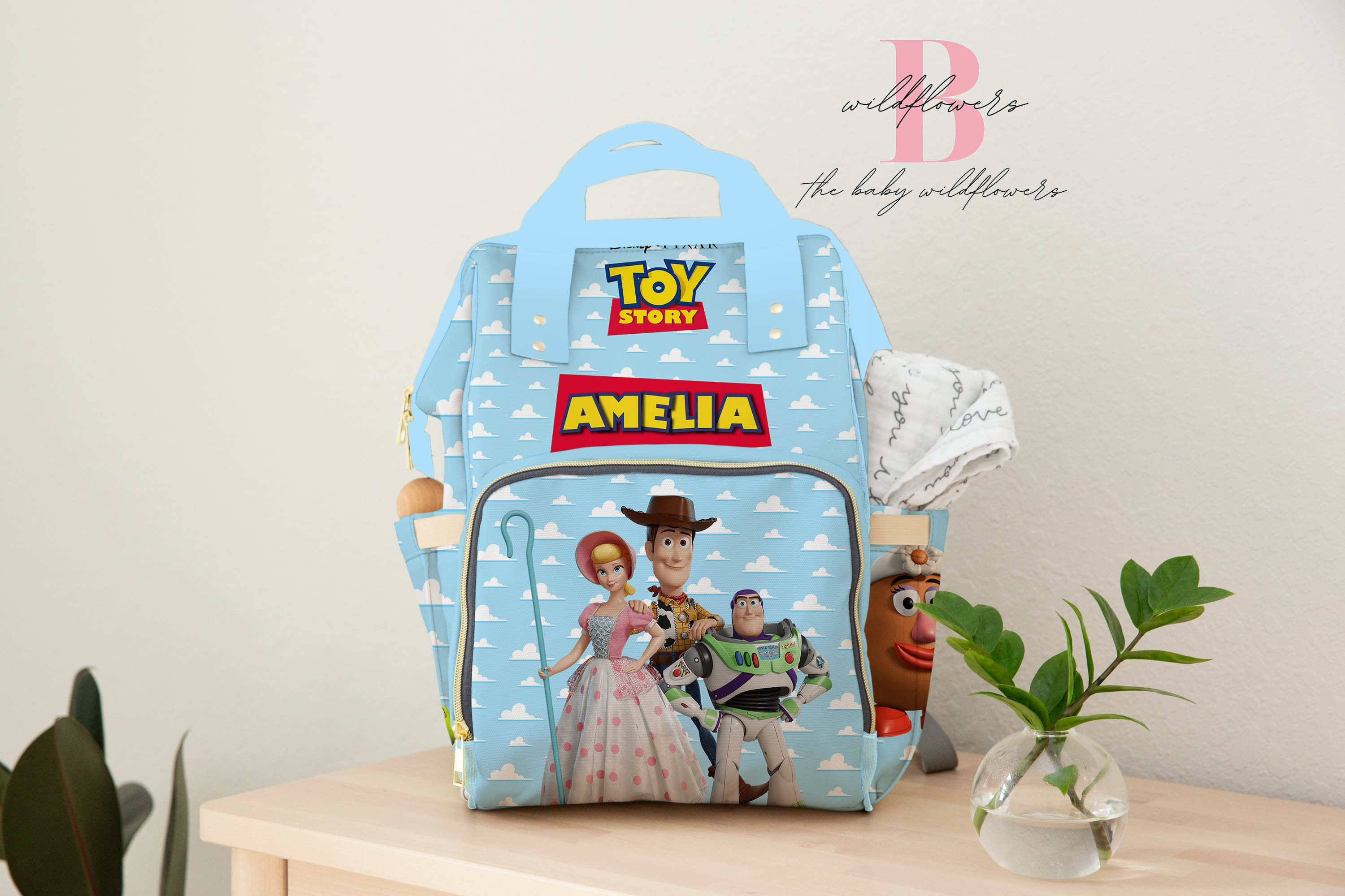 Toy Story Backpack Personalized Toy Story Diaper Bag Etsy