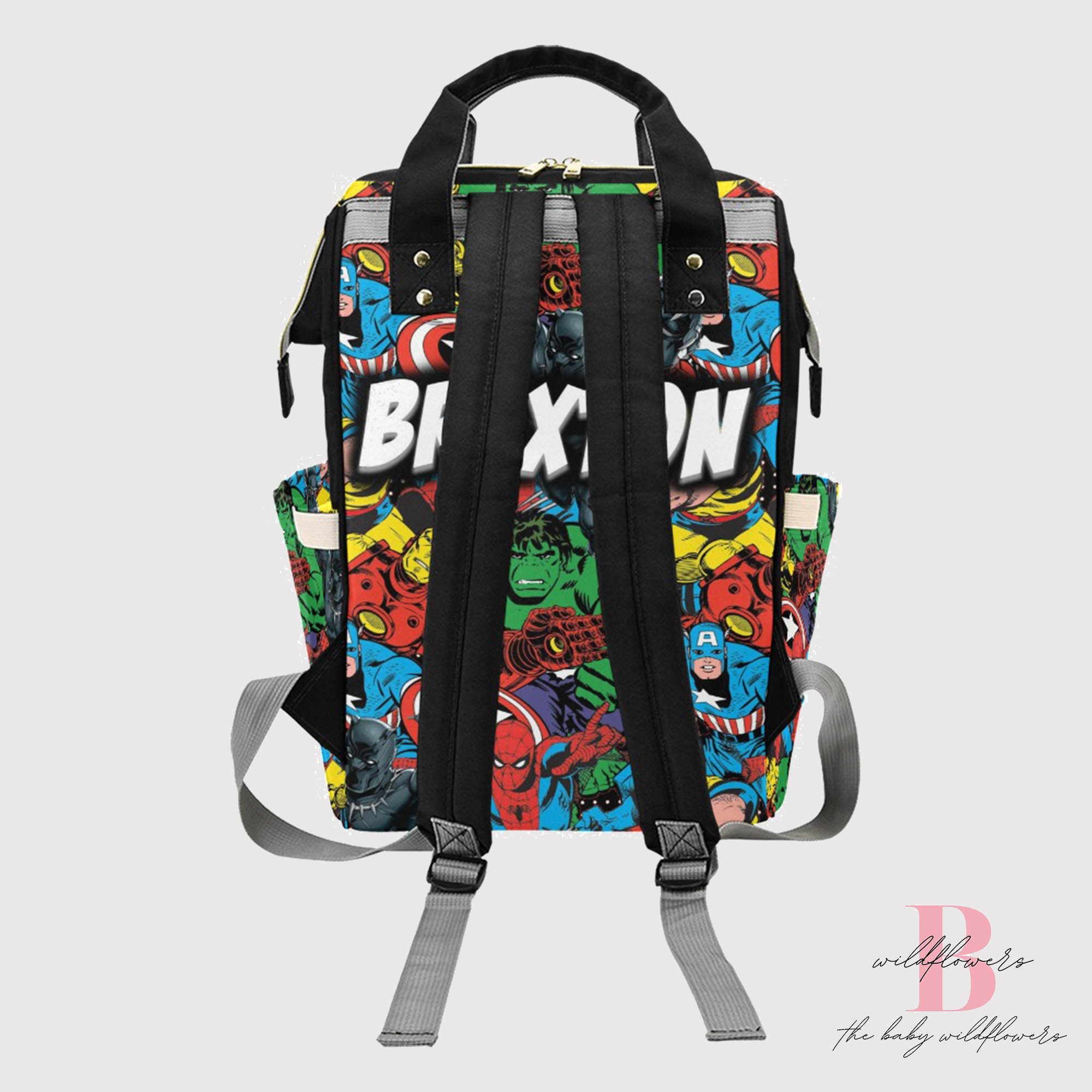 Comic Book Style Backpack Marvel Comics Avengers Backpack Etsy