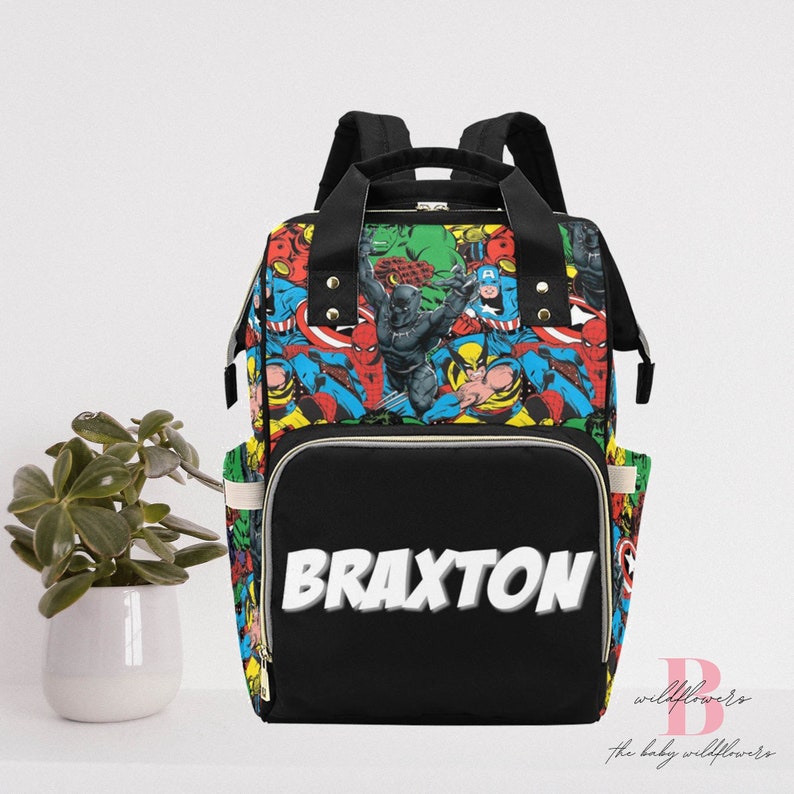 marvel comics avengers backpack