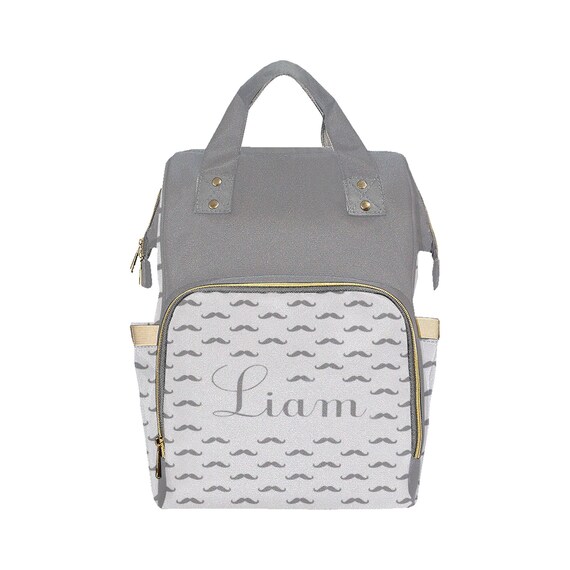monogrammed diaper bolsa for boy