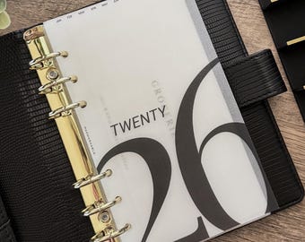 Tablero Twenty 26 / Blanco + Negro / Papel vitela mate / A6