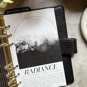 RADIANCE – Tableau de bord A6 | Papier cartonné lin de luxe
