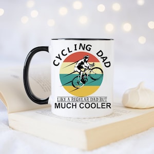 Cycling Day Like a Regular Dad but Much Cooler  Funny Mug | Coffee Mug Cyclist Gift | Father  Birthday Gift cyclist 11oz Mug