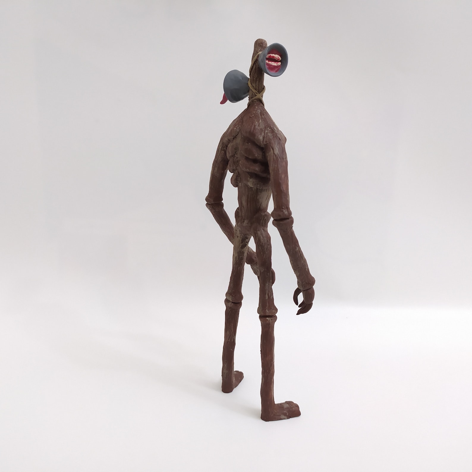 Siren Head Sculpture Polymer Clay Sirenhead Figure Trevor Etsy