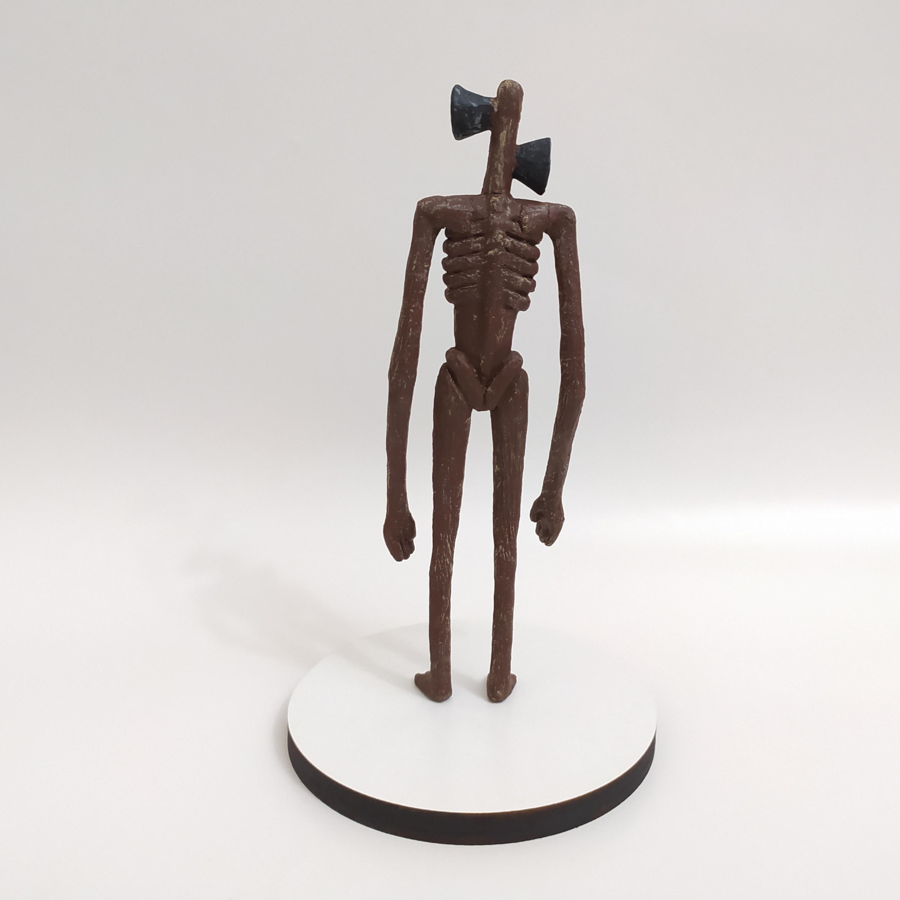 サイレンヘッドフィギュア 手作りハロウィンホラー彫刻 不気味で怖い