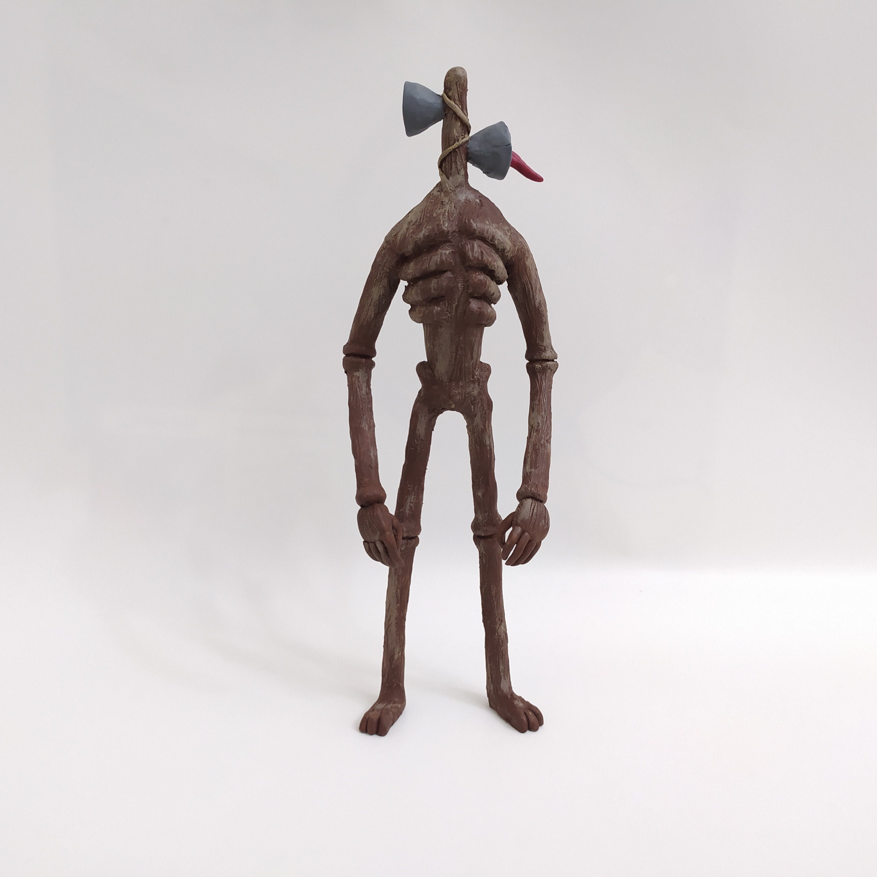 Siren Head Sculpture Polymer Clay Sirenhead Figure Trevor Etsy