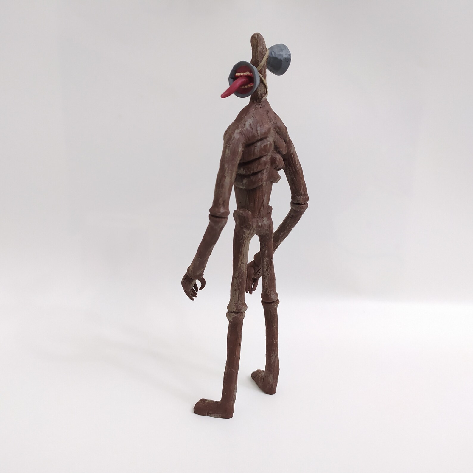 Siren Head Sculpture Polymer Clay Sirenhead Figure Trevor Etsy