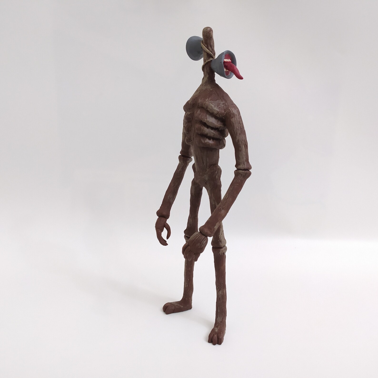 Siren Head Sculpture Polymer Clay Sirenhead Figure Trevor Etsy