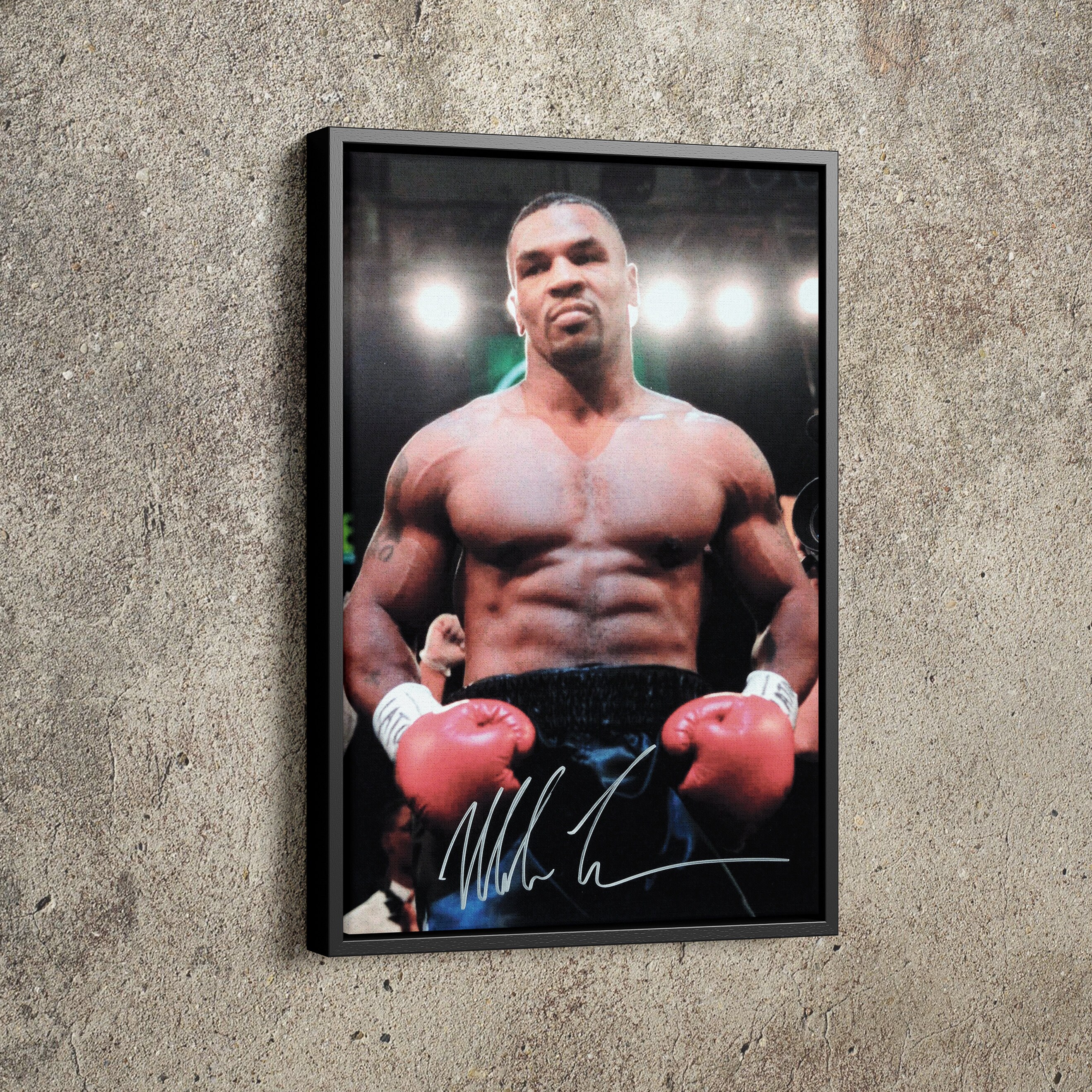 Mike Tyson Autographed Poster Boxing Hand Made Posters Canvas | Etsy