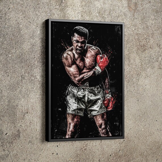 Muhammad Ali Poster the Greatest Boxing Hand Made Posters